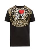 Matchesfashion.com Versace - I Love Ny Print Cotton T Shirt - Mens - Black