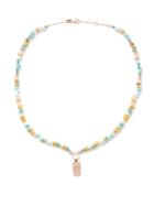Diane Kordas - Evil Eye Diamond, Amber & 14kt Rose-gold Necklace - Womens - Multi
