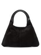 Matchesfashion.com Valentino Garavani - Rockstud Leather And Suede Bag - Womens - Black