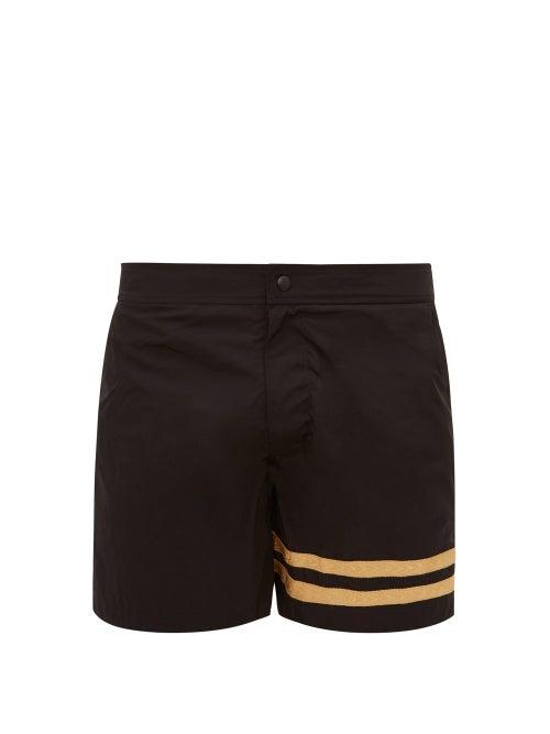 Matchesfashion.com Everest Isles - Diver Swim Shorts - Mens - Black Gold