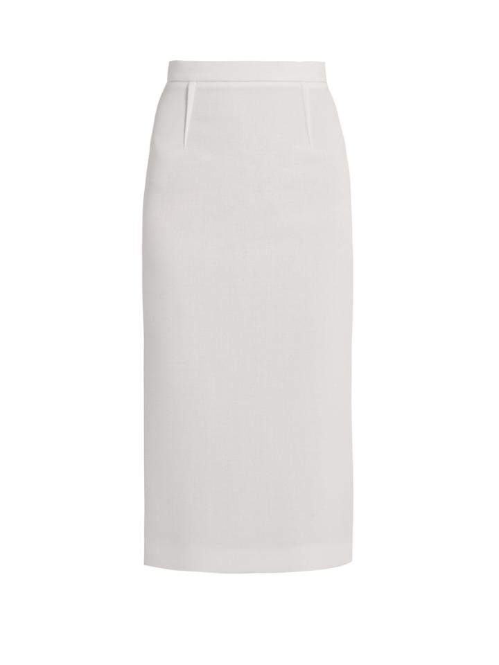 Roland Mouret Arreton Wool-crepe Skirt