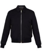 Matchesfashion.com Paul Smith - Loro Piana Wool Bomber Jacket - Mens - Navy