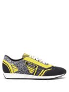 Matchesfashion.com Prada - Milano Jacquard Knit Low Top Trainers - Mens - Black Multi