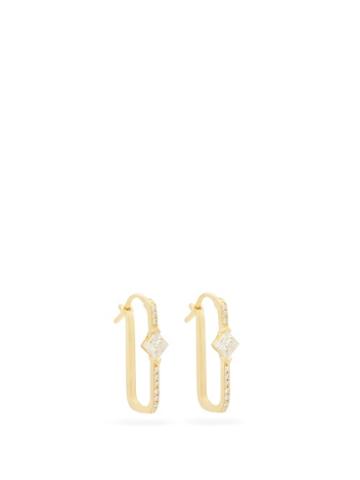 Ladies Fine Jewellery Raphaele Canot - Diamond & 18kt Gold Hoop Earrings - Womens - Yellow Gold