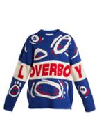 Matchesfashion.com Charles Jeffrey Loverboy - Out And Raging Wool Sweater - Womens - Blue Multi