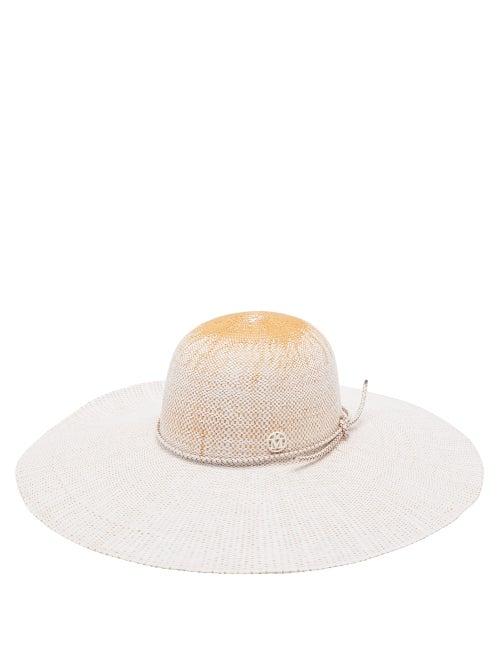 Matchesfashion.com Maison Michel - Blanche Straw Hat - Womens - White Multi