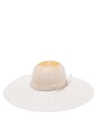 Matchesfashion.com Maison Michel - Blanche Straw Hat - Womens - White Multi