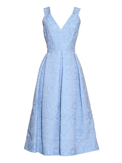 Erdem Fabrizia Cloqu Pleated Dress