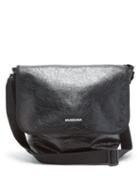 Matchesfashion.com Balenciaga - Explorer Textured-leather Messenger Bag - Mens - Black