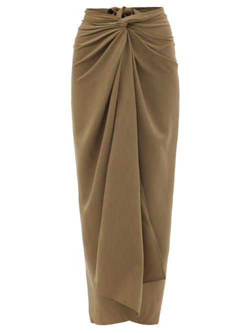 Haight - Panneaux Twisted Crepe Sarong - Womens - Khaki