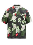 Matchesfashion.com Gucci - Foliage-print Poplin Bowling Shirt - Mens - Multi