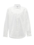 Matchesfashion.com Marine Serre - Crescent-moon Jacquard Organic-cotton Poplin Shirt - Mens - White