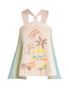 Peter Pilotto Embroidered Halterneck Top