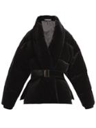 Alexandre Vauthier Padded Velvet Cotton Jacket
