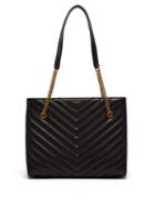 Matchesfashion.com Saint Laurent - Tribeca Medium Quilted Leather Shoulder Bag - Womens - Black
