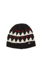 Matchesfashion.com Saint Laurent - Jacquard Knit Wool Beanie - Mens - Black