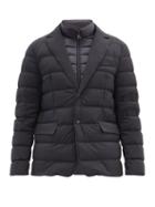 Matchesfashion.com Moncler - Ferrandier Single-breasted Down-filled Jacket - Mens - Navy