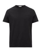Valentino - Logo-embossed Cotton-jersey T-shirt - Mens - Black
