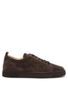 Matchesfashion.com Christian Louboutin - Rantulow Suede Low Top Trainers - Mens - Black Brown