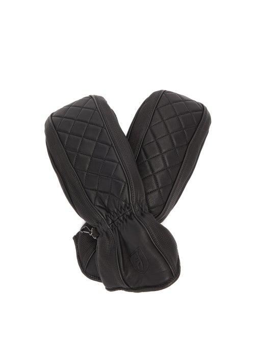Matchesfashion.com Toni Sailer - Lizzy Quilted Leather Mittens - Womens - Black