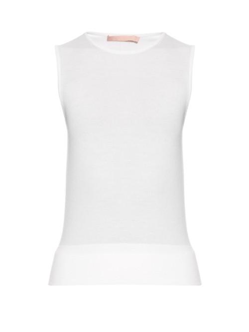 Brock Collection Konway Fine-knit Sleeveless Sweater