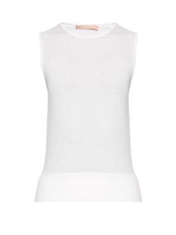 Brock Collection Konway Fine-knit Sleeveless Sweater
