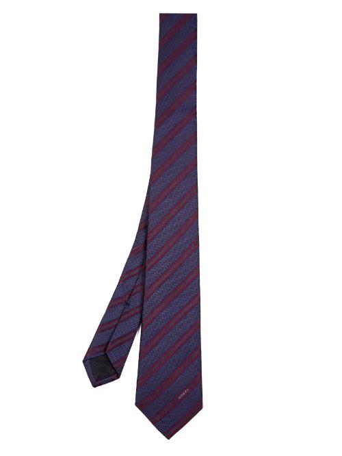 Gucci Striped Woven-silk Tie