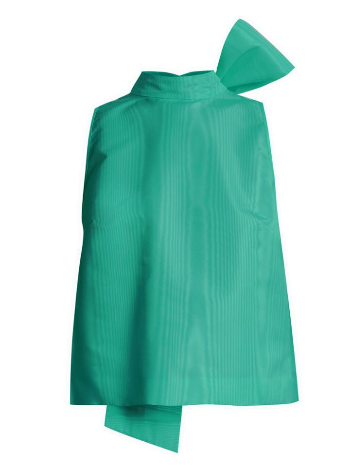Msgm Bow-detail Faille Top