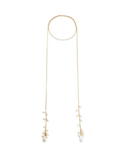 Jil Sander - Faux-pearl Embellished Necklace - Womens - Pearl