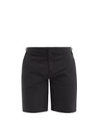 Matchesfashion.com Orlebar Brown - Dane Low-cut Swim Shorts - Mens - Black