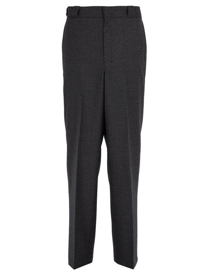 Prada Checked Wool Trousers