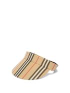 Matchesfashion.com Burberry - Icon Stripe Cotton Visor - Womens - Beige Print