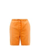 Loewe Paula's Ibiza - Drawstring-waist Denim Shorts - Mens - Orange