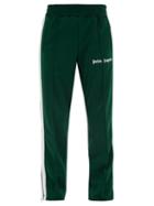 Matchesfashion.com Palm Angels - Logo Print Track Pants - Mens - Green