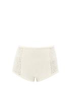 Le Kasha - Crocheted Linen High-rise Shorts - Womens - White