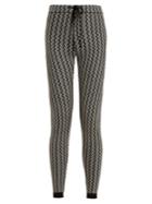 Perfect Moment Frequency Zigzag-intarsia Slim-leg Wool Trousers
