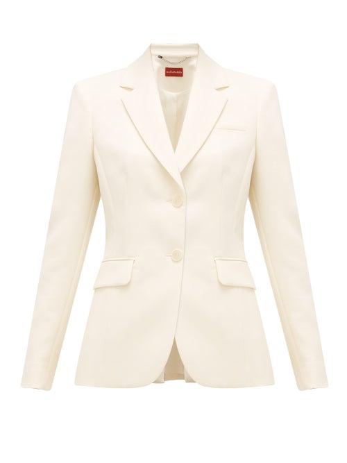 Matchesfashion.com Altuzarra - Fenice Single-breasted Wool-blend Jacket - Womens - Beige