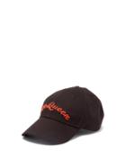 Mens Accessories Alexander Mcqueen - Logo-embroidered Cotton Baseball Cap - Mens - Black Red