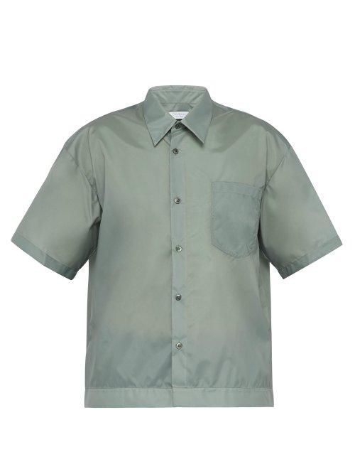 Matchesfashion.com Deveaux - Translucent Oversized Shirt - Mens - Blue