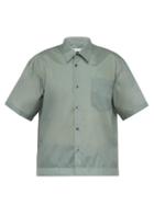 Matchesfashion.com Deveaux - Translucent Oversized Shirt - Mens - Blue