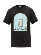 Matchesfashion.com Loewe - Window Print Cotton T Shirt - Mens - Black