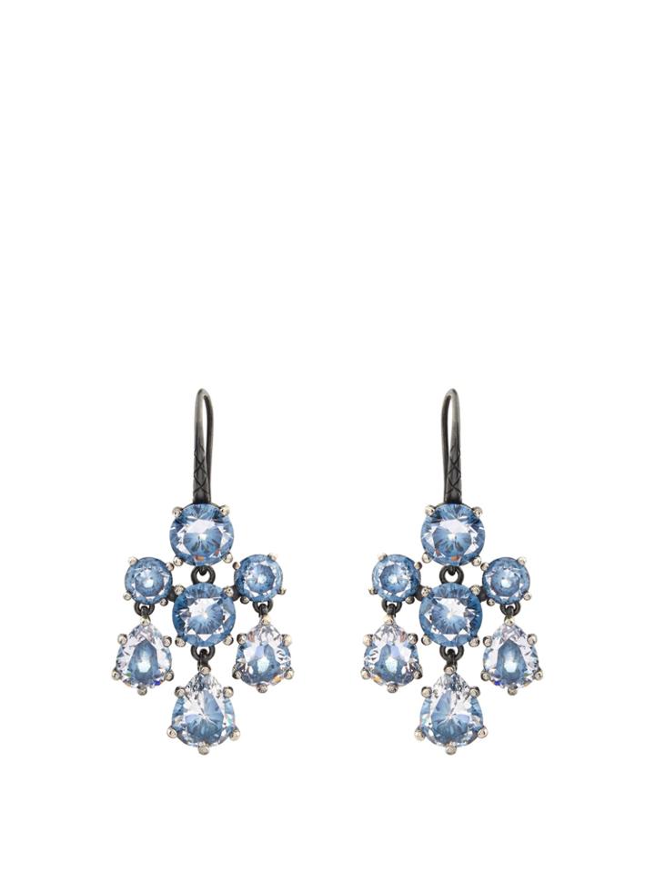 Bottega Veneta Cubic-zirconia And Silver Chandelier Earrings