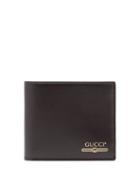 Matchesfashion.com Gucci - Logo Bi Fold Leather Wallet - Mens - Black