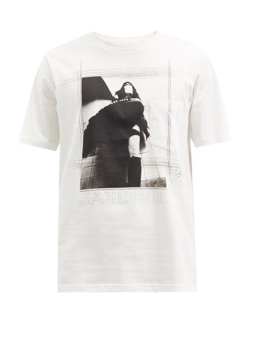 Matchesfashion.com Takahiromiyashita Thesoloist. - Jane Doe Portrait-print Jersey T-shirt - Mens - White