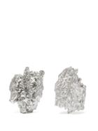 Matchesfashion.com Ingy Stockholm - Object 33 Mismatched Painted Wood Earrings - Womens - Silver