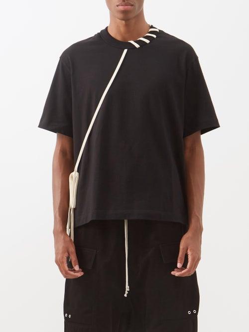 Craig Green - Laced Cotton T-shirt - Mens - Black Cream