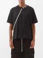 Craig Green - Laced Cotton T-shirt - Mens - Black Cream