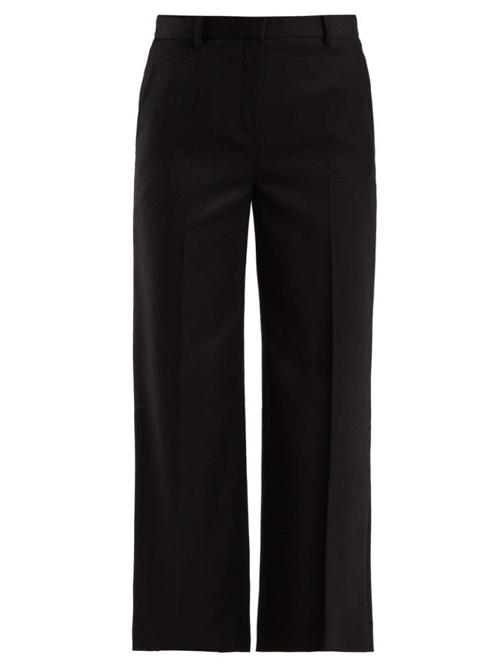 The Row Ina Straight-leg Wool-crepe Trousers