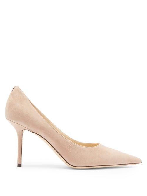 Matchesfashion.com Jimmy Choo - Love 85 Suede Pumps - Womens - Nude
