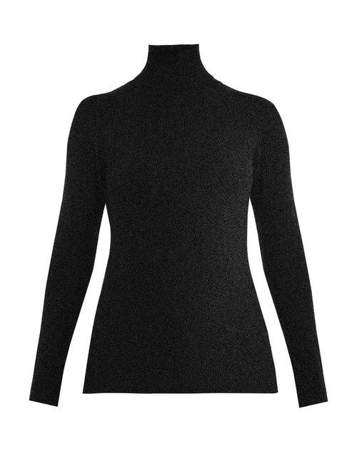 Matchesfashion.com Joostricot - Roll Neck Stretch Knit Sweater - Womens - Black